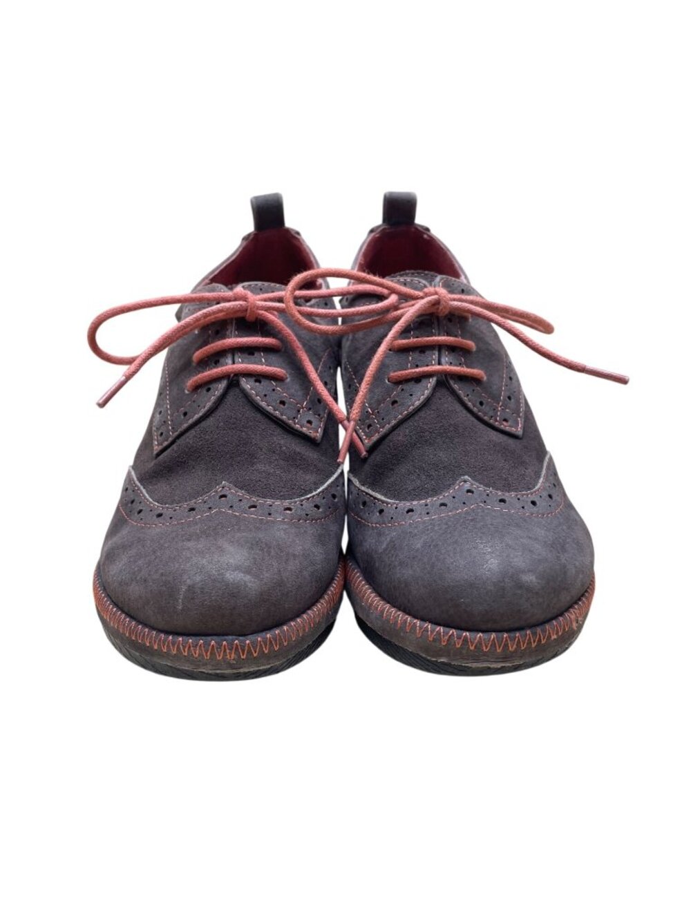 Jambu Women’s Brown Leather With Brogue Design Lace-Up Sport Wedge Boots Size 6M - Picture 2 of 9